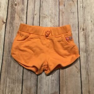 Carter's Girl's Infant Bright Orange Shorts Size 6 Months Hearts