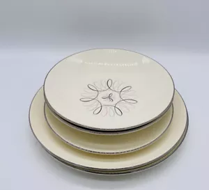 Vintage Lot Sevron Carousel Rhythm Atomic Mid Century Modern Plates Bowls (5) - Picture 1 of 8