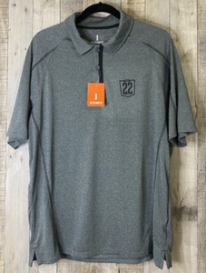 Polo da golf ELEVATE Heather Gray Mission 22 supporto veterano TG M NUOVA - Foto 1 di 15