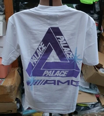 T-Shirt Blanc Tiger Tri-Ferg SS21 Palace X AMG Taille Large - Photo 1/4