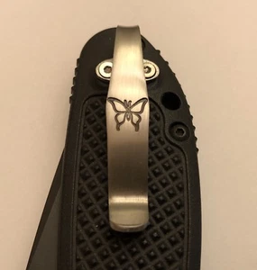 Titanium Deep Carry Pocket Clip Made For Benchmade Griptilian 551 553 550 Knife - Picture 1 of 12