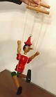 Ancien Pinocchio Marionnette En Bois Articule    H=35Cm  Vintage