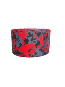 3" Wide (3 yards) Red Black Gray Camo Printed Grosgrain Cheer Bow Ribbon - Picture 1 of 1
