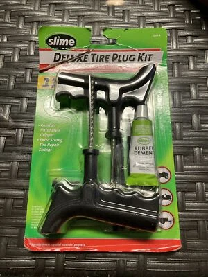 11 Piece Tire Repair Reamer Plug Kit Car Truck Pistol Grip Slime Deluxe 2040-A - Image 1 of 2