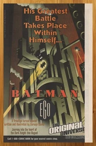 2000 DC Comics Batman Ego Vintage Print Ad/Poster Darwyn Cooke Promo Art 00s - Picture 1 of 4