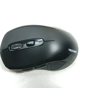 Tecknet Portable Bluetooth Wireless Black Mouse With USB Receiver - Picture 1 of 7