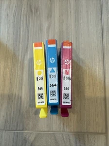 New HP 564 Combo Pack Ink CD994FN Cyan Magenta Yellow - NEW Expired 2018 - Picture 1 of 1