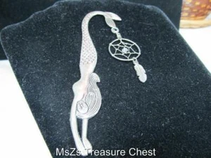 "DREAM CATCHER" dangling from Tibetan Mermaid Bookmark ** Includes Gift Box ** - Picture 1 of 1
