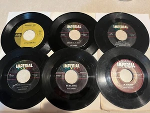 Fats Domino 45 Lot: I'm Walkin'/ Jambalaya/ Be My Guest/ Wait & See..ROCK & ROLL - Picture 1 of 4