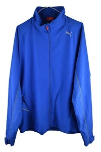 PUMA Blue Windcheater Jacket size M Mens Sportswear Running Walking Casual - Picture 1 of 8