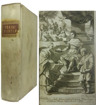 THE FABLES OF AESOP & PHAEDRUS IN LATIN & GREEK 1667 First Edition, Illustrated - Image 1 of 4