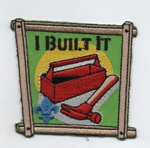 Cub Scouting "I Built It" Activity Patch, "Scout Stuff" Backing, neuwertig! - Bild 1 von 1