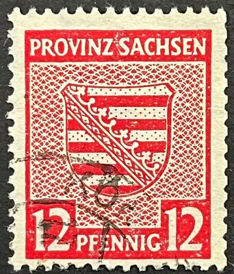 Germany, Saxony Scott #13N7 var., Michel #79Ya, Scarce Wmk 1Y Rising, Used, F-VF - Image 1 of 2