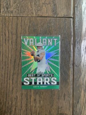 2020 Leaf Best Of Stars Justin Herbert 7/75 - Image 1 of 2