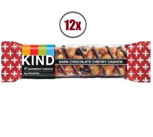 KIND Bars, Dark Chocolate Cherry Cashew 1.4oz, 12 Count - Picture 1 of 4