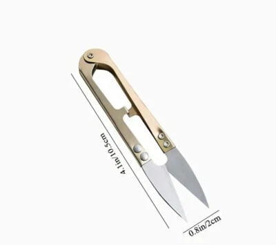 Gold Sharp Spring Thrum Yarn Scissors for Cross Stitch - Image 1 of 2