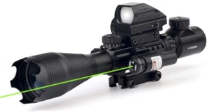 THEA 4-16x50EG Tactical Rifle Scope & Laser Combo Holographic Reflex Dot Sight - Picture 1 of 24