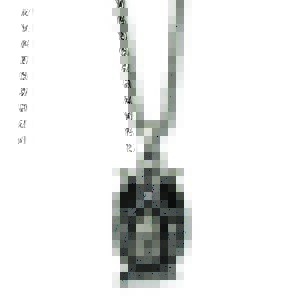 Stainless Steel Antiqued And Black Glass Owl Charm Pendant and Necklace