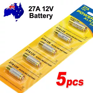 5x OZ 27A 12V MN27 LR27A A27 L828 V27GA Alkaline Battery Garage Car Remote Alarm - Picture 1 of 2