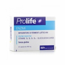 PROLIFE ENZIMI Fermenti Lattici Vivi Enzimi Digestivi 30 capsule da 490mg