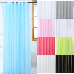 Bathroom Waterproof Shower Curtain Long Wide PEVA Curtains Mould Proof 12 Rings - Picture 1 of 137