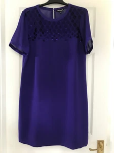 The Collection at Debenhams Purple Smock Top With Sequin Detail Size 14 - Picture 1 of 13