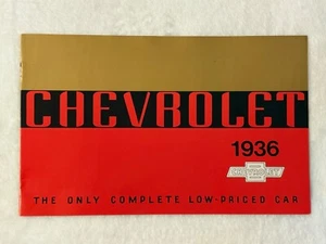 Reprint 1936 Chevrolet Model List Sales Brochure Automobiles Cars Models Booklet - Picture 1 of 5