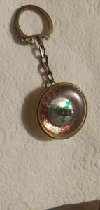 Vintage Collectible Keychain Spinning Roulette Wheel Gambling Plastic/tin 1970s - Bild 1 von 12