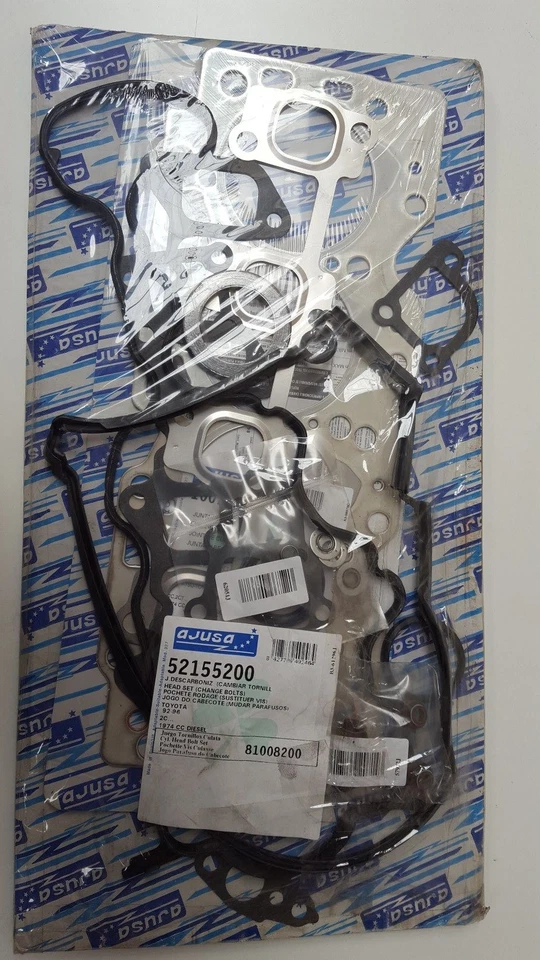 HEAD GASKET SET FITS TOYOTA CARINA E COROLLA LITEACE 2C SALOON AJUSA 52155200 - Image 1 of 4