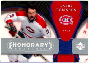 2007-08 Upper Deck Trilogy Honorary Swatches #HSLR Larry Robinson JERSEY