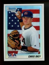 2010 Bowman Draft Picks & Prospects Chrome Refractors Chris Okey