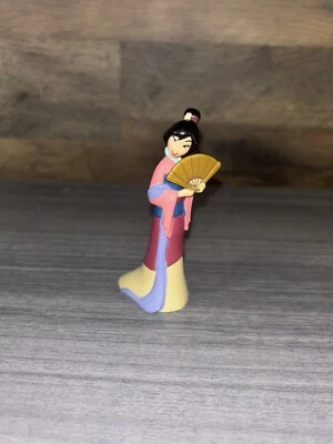 Disney Princesa Mulan con Fan Figura Pastel Cupcake Topper Foto 1 de 4