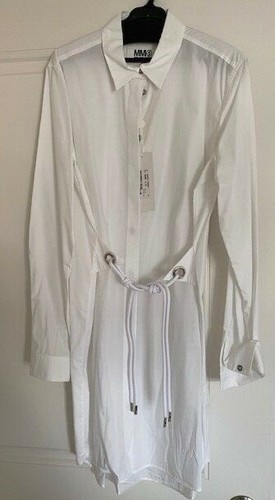 CAMICIA ABITO MAISON MARGIELA MM6 BIANCA NUOVISSIMA CON ETICHETTA CON CINTURA