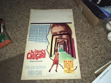 Original 1962 The Cabinet of Dr. Caligari HORROR Movie Poster