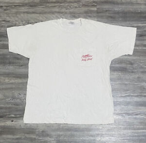Vintage 90’s T-Shirt Marlboro Wild West Collection Pocket Tee Solid White Sz XL