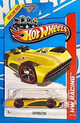 Chevroletor 2013 Track Aces Series #123 amarillo con MC5s Hot Wheels Foto 1 de 2