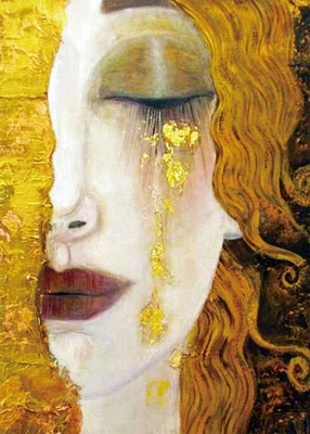 DOUBLETOP Gustavo Klimt D'Oro Lacrime 1000 Pezzi Di Adulto Cartone Puzzle Divert - Immagine 1 di 4