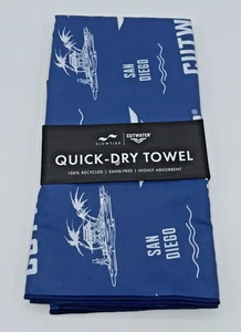 Slowtide Cutwater Blue Quick-Dry Beach Towel 30in x 60in  New San Diego - Picture 1 of 8
