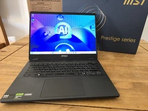 MSI Prestige 14 AI Studio C1UDXG Core Ultra 7 RTX 3050 32GB 1TB Gaming Laptop - Picture 1 of 12