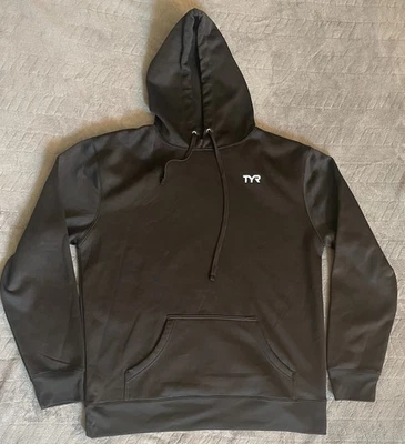 TYR Men’s Size XL Pullover Hooded Sweatshirt Alliance Hoodie Black - Image 1 of 4