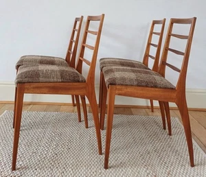 SET OF MCINTOSH DUNVEGAN MID CENTURY LADDERBACK DINING CHAIRS BYTOM ROBERTSON - Picture 1 of 14