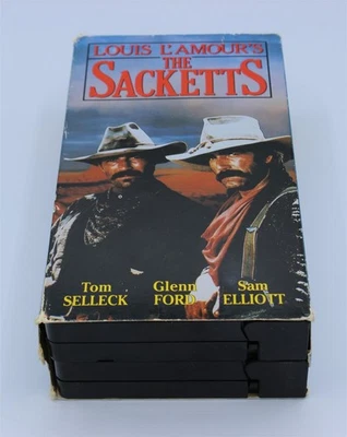 The Sacketts (VHS, 1991, 2-Tape Set) - Tom Selleck, Sam Elliot - Image 1 of 3