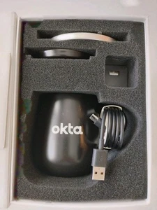 New- Open Box Ohom Kopi Mug and Warmer Black Self- Heating Mug - Picture 1 of 5