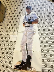 Derek Jeter Yankees Stand Up Standee Cardboard Cut Out Steiner Lifesize Display - Picture 1 of 4