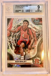 Ace Bailey 2024-25 Bowman's Best Univ. "Shimmer Refractors" Rookie BGS 9 MINT - Bild 1 von 2