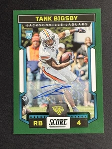 Tank Bigsby 2023 Panini Score Signatures RC Auto GREEN - Bild 1 von 2