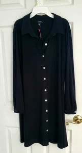 Black Shirt Dress MKS XL - Picture 1 of 5