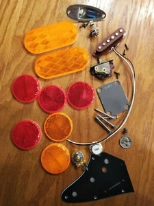 Kit de construcción de guitarra tributo EVH Frankenstein/Frankenstrat con pastilla fenólica - Imagen 1 de 9