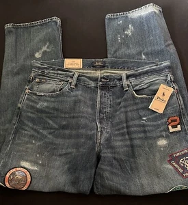 Polo Ralph Lauren Mojave Desert Trails Voyager Expedition Hose 36x32 Blau Jeans - Bild 1 von 4