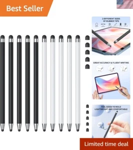 Stilvoller & vielseitiger Touchscreen Stylus Stift mit zwei Gummispitzen - universelle Passform - Bild 1 von 9